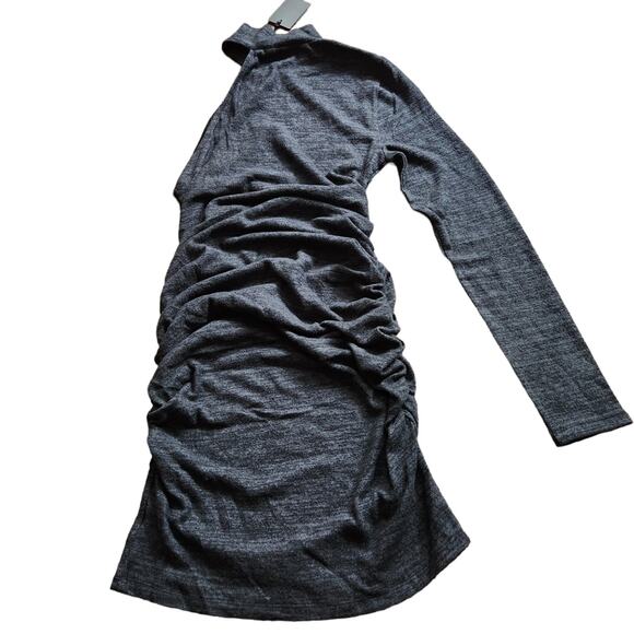 N:Philanthropy Electra asymmetrical charcoal dress size large - Picture 4 of 8